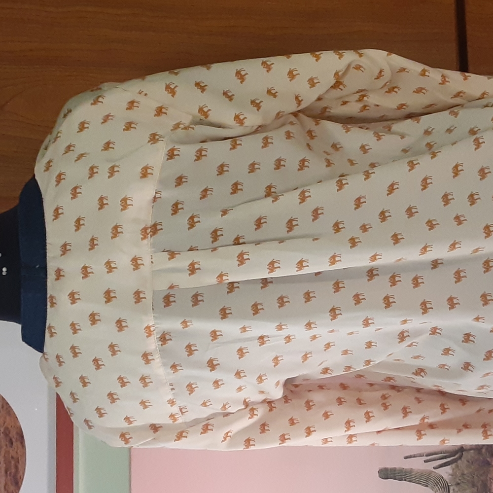 Camel Print Button Up - image 4